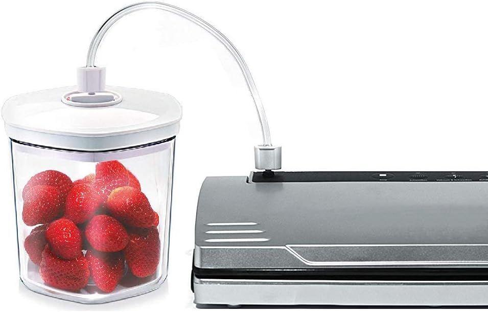 Maxxo VM Professionele vacuümverpakker met dubbele lasnaad, 20 l/min, vacuümpomp, 900 mbar, folielasapparaat voor levensmiddelen, vacuümzakken