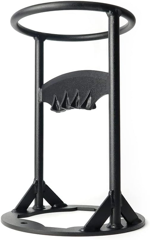 Houtklover - Houtsplijter - Handmatige Wandhouder - Kloofwig - Brandhoutsplijter - voor Zacht Hout - Aanmaaksplijter - Ideaal voor Camping - Picknick - Tuinhuis - 22 x 31 cm - Zwart