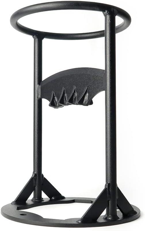 Houtklover - Houtsplijter - Handmatige Wandhouder - Kloofwig - Brandhoutsplijter - voor Zacht Hout - Aanmaaksplijter - Ideaal voor Camping - Picknick - Tuinhuis - 22 x 31 cm - Zwart