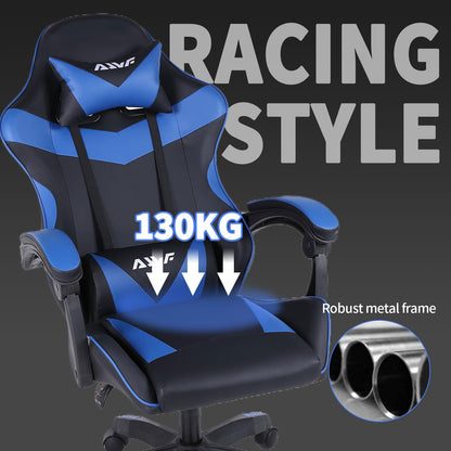 High-Back Gaming Chair PC Office Chair Computer Racing Chair PU Desk Task Chair Ergonomic Executive Swivel Rolling Chair with Lumbar Support for Back Pain Women, Men