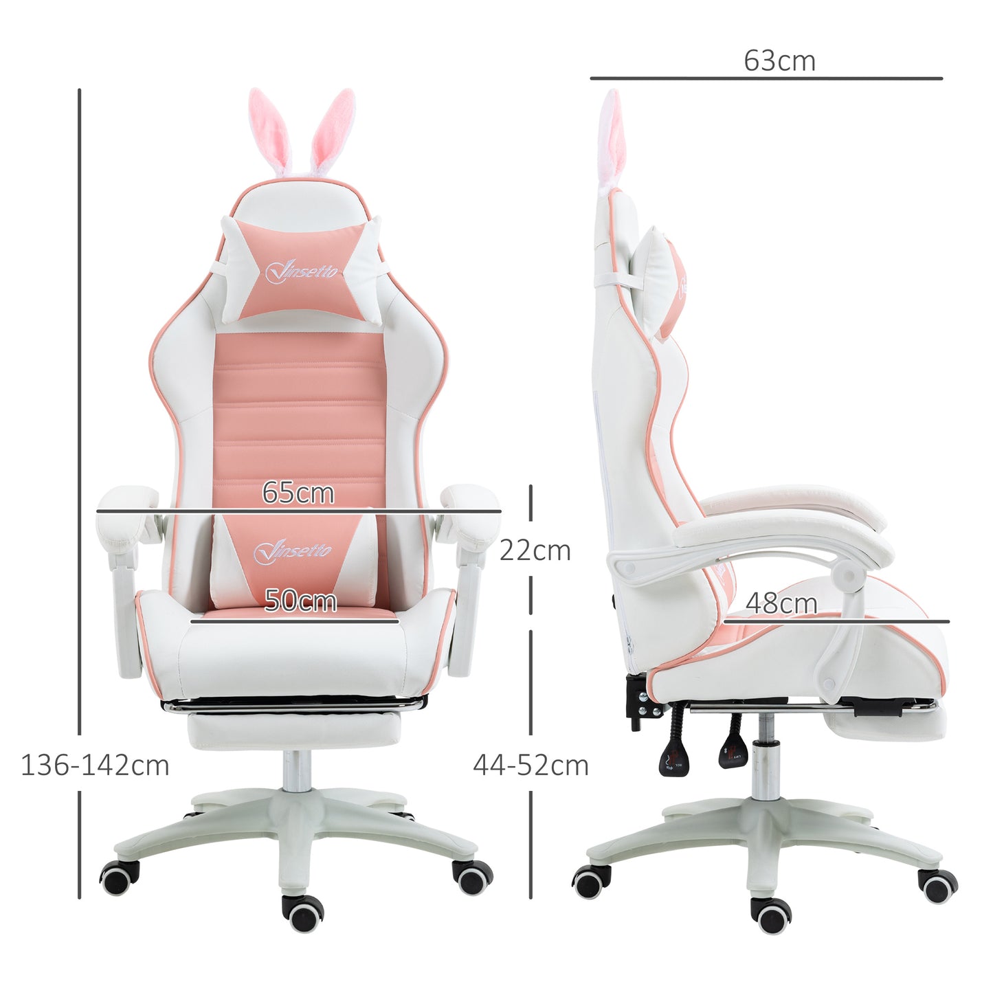 Gamingstoel – Gamestoel – Gaming Chair – Game Stoel – Bureaustoel – Ergonomisch Design – Verstelbare Hoogte en Rugleuning