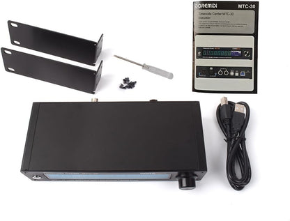 Timecode Center MTC-30 Ondersteunt Timecode Reader Generator Converter SMPTE LTC ArtTimeCode RTP-MIDI MMC PoE (MTC-30)