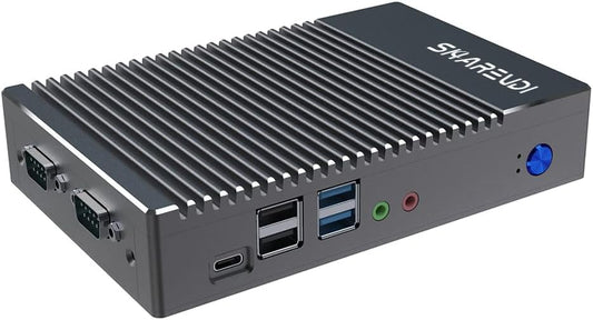 Fanless Mini-pc, micro-pc AMD 6400T (1,0GHz-1.6GHzz), mini-desktopcomputer HD/VGA/BT4.0/Type-C/Wi-fi5.0, DDR3 SSD ondersteund, geen vooraf geïnstalleerde systemen (8 GB 128 GB)
