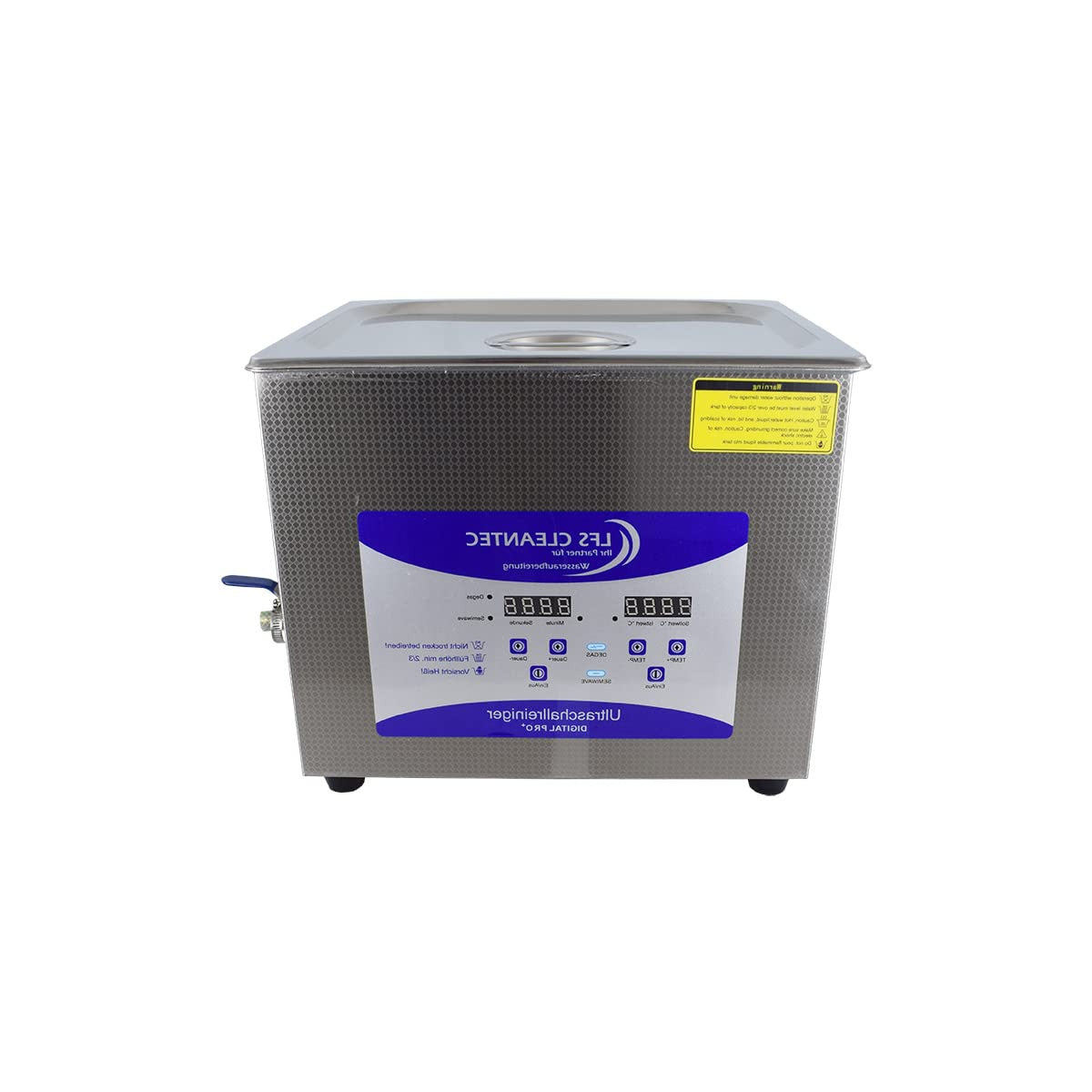 Ultrasone Reiniger – Ultrasoon Schoonmaakapparaat – Ultrasoon Bad – Ultrasoon Cleaner – Ultrasoon Wasbad – 10 Liter Capaciteit – Dega- en Semiwave Functie