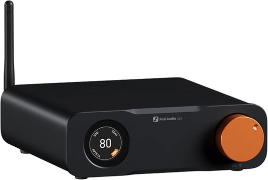 Fosi Audio ZD3 DAC Voorversterker, Volledig Gebalanceerde Digitaal naar Analoog Audioconverter met ES9039Q2M, Bluetooth/USB/Optical/COAX/TV HDMI ARC-Ingang, XLR/RCA Uitgang, met Afstandsbediening