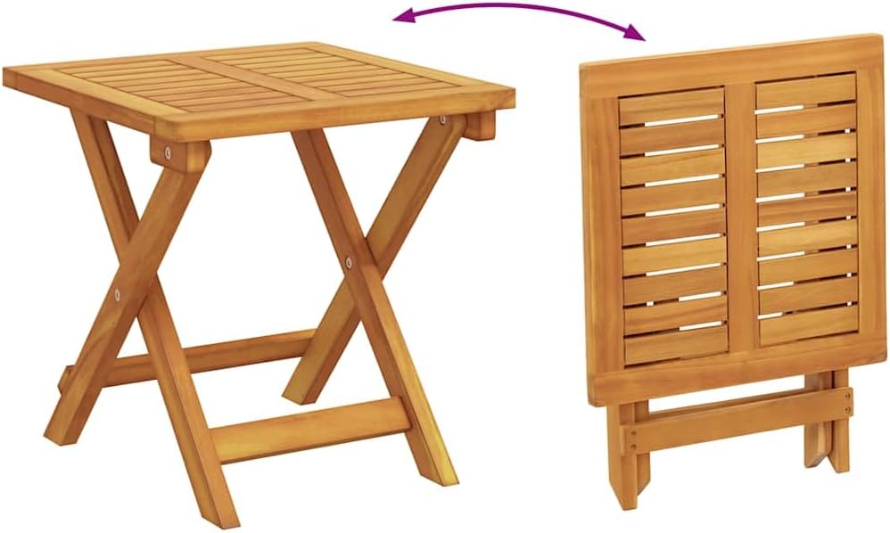 vidaXL Sun lounger with table solid acacia wood, outdoor bed, sun bed, garden lounger, sun lounger, outdoor lounger, sun lounger, wooden lounger - QUORE