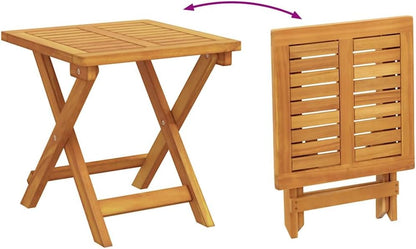vidaXL Sun lounger with table solid acacia wood, outdoor bed, sun bed, garden lounger, sun lounger, outdoor lounger, sun lounger, wooden lounger - QUORE
