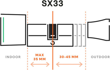 Bold - Smart Lock SX-33 + Connect WiFi Bridge – Compleet Slim Deurslot met App-bediening & Afstandsbediening – Elektronisch Deurslot zonder Sleutel – Bluetooth & WiFi – SKG Gecertificeerd – Zilver