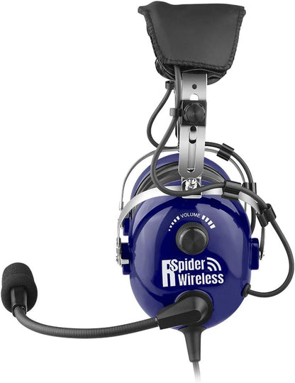 Pilot luchtvaart headset voor General Aircraft (Blauw)