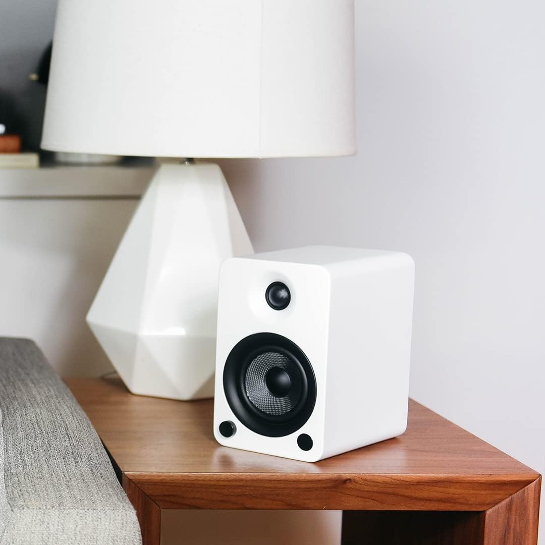 Kanto YU4MW luidsprekers met Bluetooth-voeding - 140 watt - Phono-voorversterker (matwit)