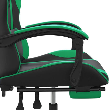 Gamingstoel – Gamestoel – Bureaustoel – Comfortstoel – Kunstleren Stoel – Verstelbare Rugleuning & Voetensteun – 360 Graden Draaibaar