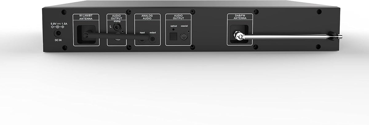 Majority Fitzwilliam Internet Radio with DAB+ and Bluetooth | FM, Spotify Connect, Podcasts | USB, AUX, RCA Audio Output | 90+ Presets, Colour Display | Remote Control | Black 2024 Hifi Tuner