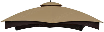 Allen + Roth Gazebo Beige Vervanging Luifel Top Model # GF-12S004BTO