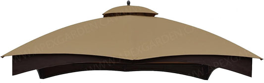 Allen + Roth Gazebo Beige Vervanging Luifel Top Model # GF-12S004BTO
