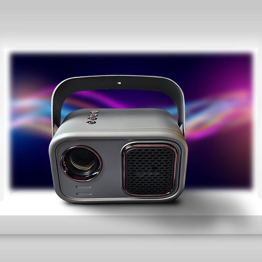 WiFi Bluetooth videoprojector, beamer, overheadprojector, 4K videoprojector, ondersteund, thuisbioscoop, HDMI 1080p AV USB, Android 11 (mat grijs)