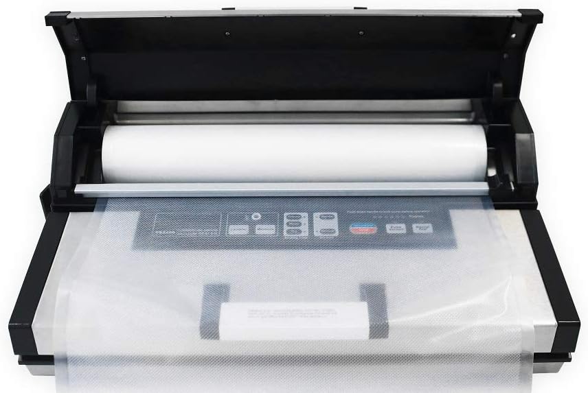 Maxxo VM Master Professionele vacuümmachine, 25 l/min, 350 W, automatisch, geschikt voor levensmiddelen, dubbel lassen van roestvrij staal, rolbreedte tot 40 cm