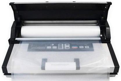 Maxxo VM Master Professionele vacuümmachine, 25 l/min, 350 W, automatisch, geschikt voor levensmiddelen, dubbel lassen van roestvrij staal, rolbreedte tot 40 cm