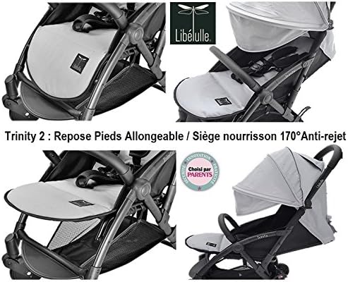 Pack Duo Nacelle Trinity 2 kinderwagen, ultralicht, 5,5 kg, ultracompact, transporttas, vliegtuig, licht, 2 kg, inklapbaar, 0/9 kg, blauw