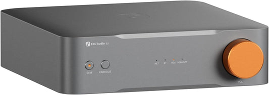 Fosi Audio S3 HiFi-muziekstreamer Digitaal-voorversterker, AK4493SEQ DAC Wi-Fi 6 Bluetooth 5.3, met XLR gebalanceerd/optisch/sub-uitgang/HDMI eARC, AirPlay 2 Spotify Connect Tidal, 5-bands EQ