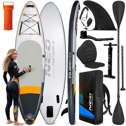 SUP Board – Paddle Board – Stand Up Paddle – Opblaasbaar – Watersport – 320x84x15 cm – Drop Stitch Light Technologie