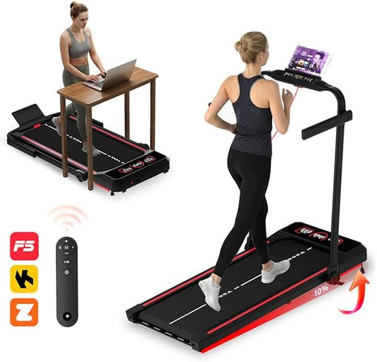Loopband – Inklapbare Loopband – Fitnessapparaat – Hardloopband – Walking Pad – Bluetooth Luidspreker – Manuele Helling 10%