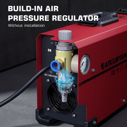 Plasma Snijder – Plasma Cutter – Metaalsnijder – Snijmachine – IGBT Inverter Snijder – Dual Voltage 110V/220V – Snijdikte Tot 1/2 Inch – Ingebouwde Luchtcompressor Zonder Externe Compressor