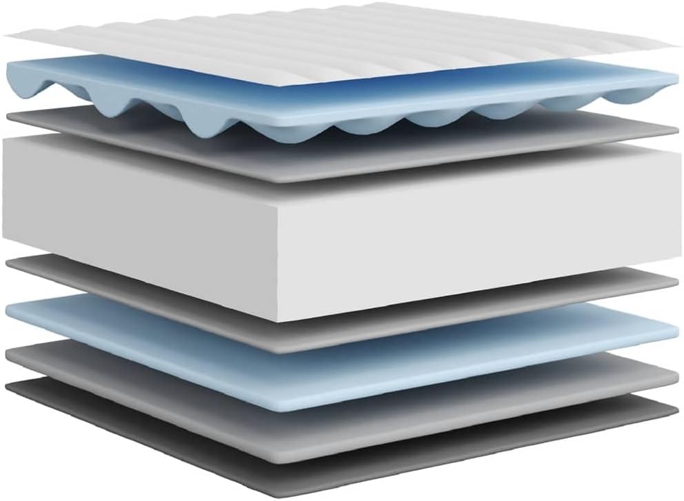 vidaXL Schuimmatras middelzacht 140x190 cm, tweepersoonsmatras, tweepersoons matras, matras schuimrubber, foam matras, matras schuim