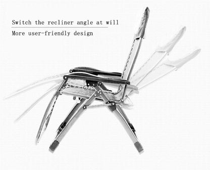 Folding Recliner Folding Chair, Soft Cushion Beach Chair, Sunbed, for Garden and Outdoor Camping Rocking Chair (Color : style2) - QUORE