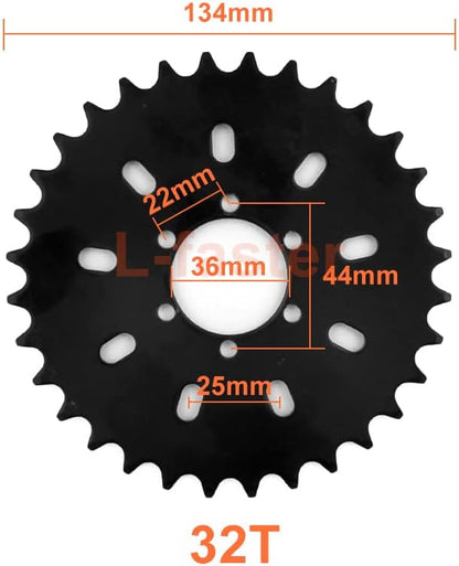 450W Conversie Kit voor linksgestuurde elektrische fiets, past voor de meeste gewone stadsfietsen met tandwiel kettingaandrijving