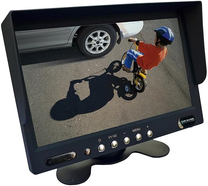 7 inch monitor RAV-MO-7 met 2 camera-ingangen, set met achteruitrijcamera van CARGUARD Systems, 120° kijkhoek, 9-32 V