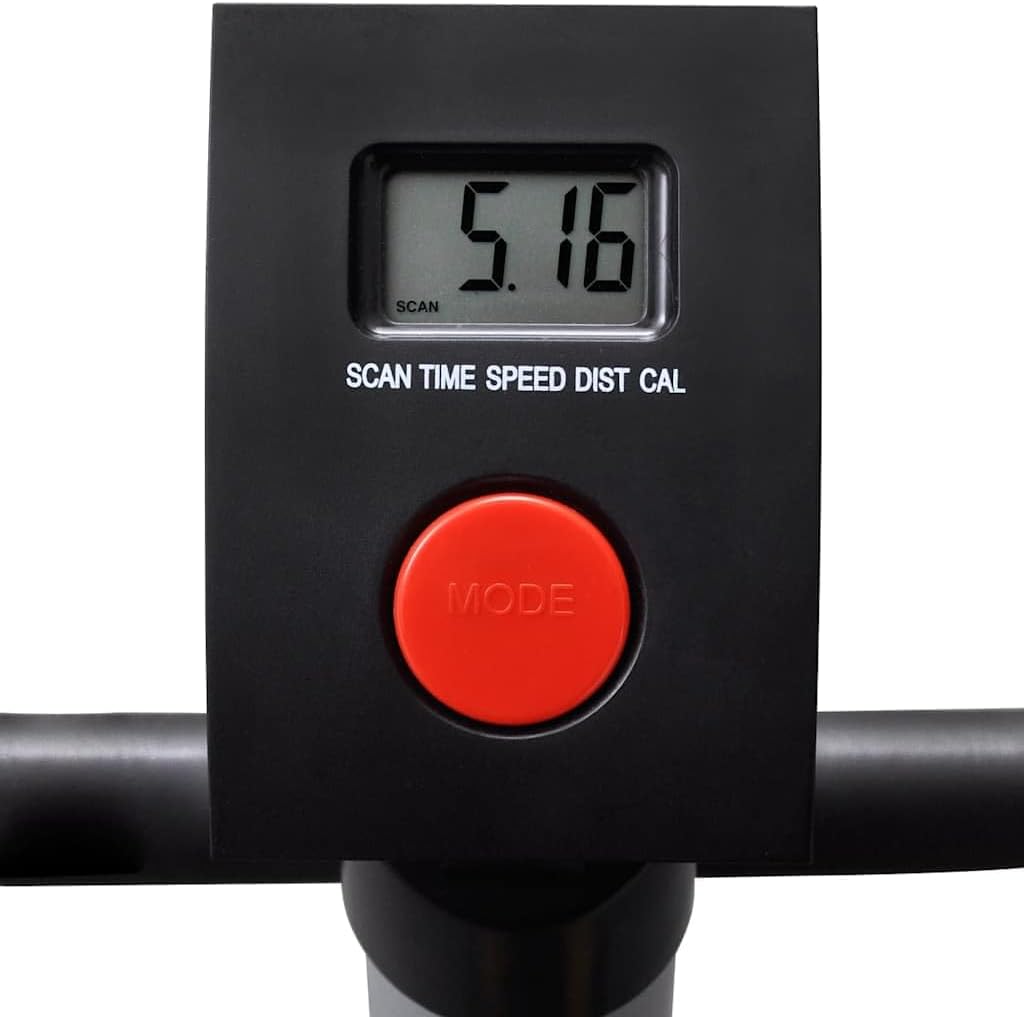 Hometrainer – Fitnessfiets – Cardiofiets – Fitnessapparaat – Hometrainerfiets – Compact Formaat – Verstelbaar Zadel – Stil Bandoverdrachtssysteem – Draagvermogen 100 kg – Zwart