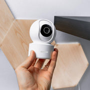 Babyfoon - met Camera - Baby Monitor - Binnencamera - WiFi6 - AI-detectie - Geen stekker - 3K - 360°- Weergave - met kleurennachtzicht - Wit