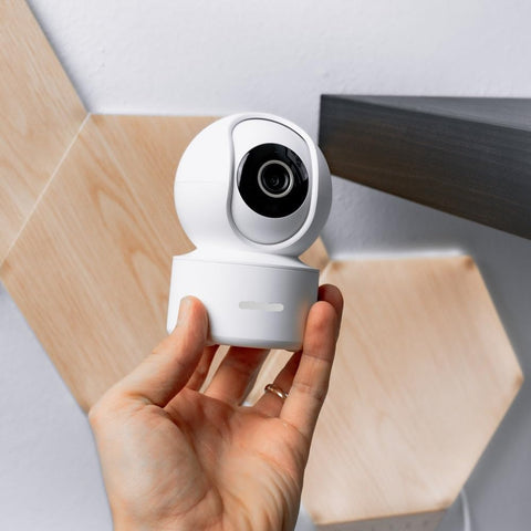 Babyfoon - met Camera - Baby Monitor - Binnencamera - WiFi6 - AI-detectie - Geen stekker - 3K - 360°- Weergave - met kleurennachtzicht - Wit