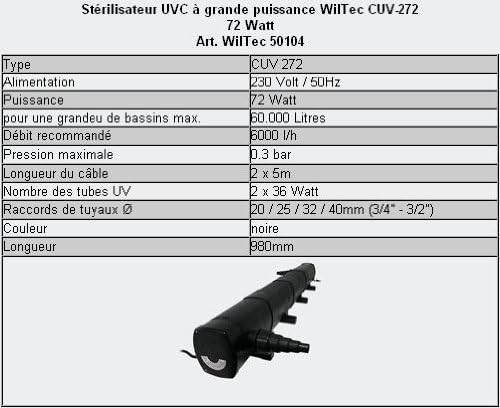 SunSun bio-vijverfilterset 60.000 l UVC 72 W met vijverslang 5 m