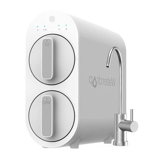 Waterdrop G2 RO Water Filtration System With Reverse Osmosis, Tankless, 1514 Liters Daily Fast Flow, Reduced TDS, 1: 1 Pure to Drain, FCC entry, WD-G2-W, White - QUORE