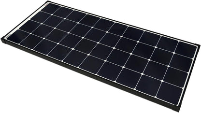 enjoy solar Mono Ultra SunPower Back-Contact zonnepaneel, 150 W, 12 V, zonnepaneel, fotovoltaïsche module met zwart frame en wit achterblad, ideaal voor camper, tuinhuisjes, boot