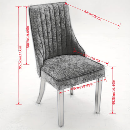 Eetkamerstoelen – Stoelen – Dining Chairs – Tuinstoelen – Keukenstoelen – Beige Met Gouden Poten – Zacht Gevoerd Zitvlak – Stevig Roestvrij Stalen Frame