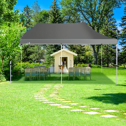 Pop-up Tent – Buitentent – Partytent – Markt Tent – Afneembare Zijwanden – Stevig Lichtgewicht Frame – 3,05x6,1 Meter - QUORE