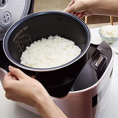 Inductie-Rijstkoker Champagneroze – Rijstkoker – Multicooker – Stoomkoker – Slowcooker – 1,5 Liter Tot 8 Kopjes – Keramische Binnenpan En 24-Uurs Timer