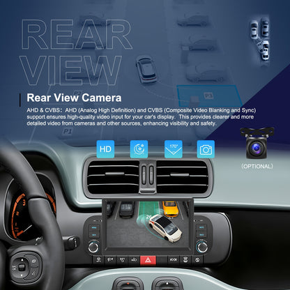 Android 15 Autoradio – Android Auto – Mirror Link – DAB+ Radio – Multimedia Systeem – 6,2 Inch HD Touchscreen – Inclusief AHD Achteruitrijcamera & Draadloos CarPlay