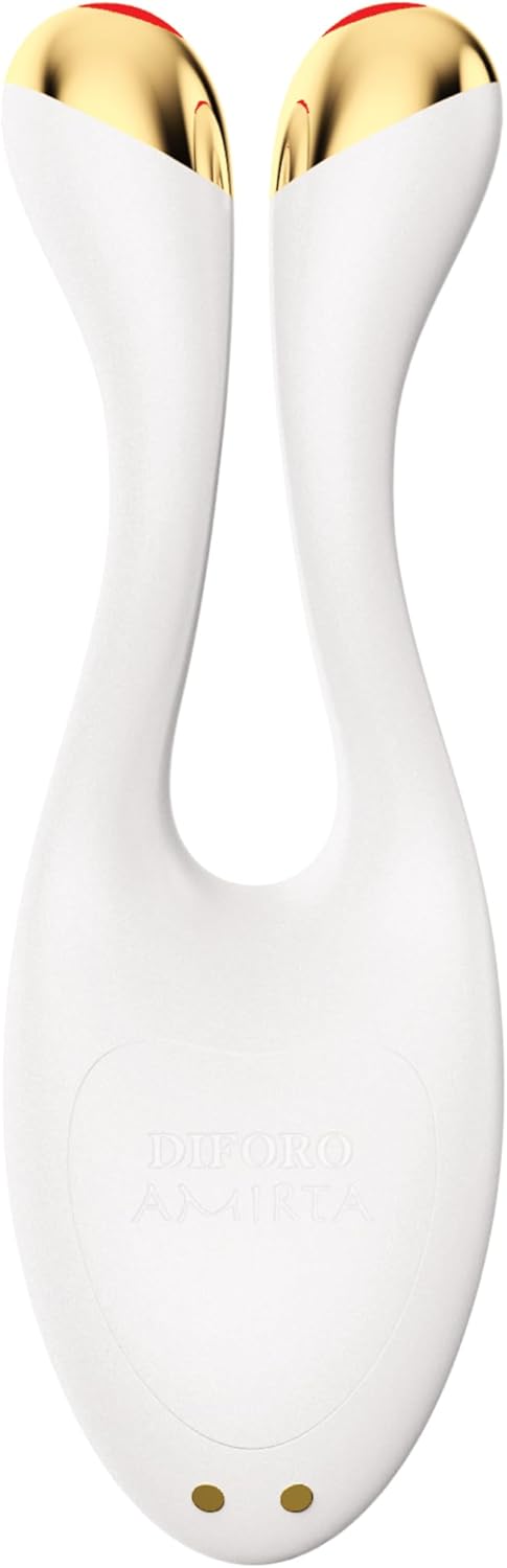 Anti-age lifting apparaat Perl Wit – Gezichtsapparaat – Lifting apparaat – Huidverstevigingsapparaat – Beauty apparaat – EMS, RF en rood licht 630 nm – Flexibele armen met 316L chirurgisch staal en 24-karaats goudlaag