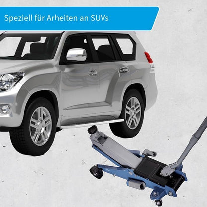 Cartrend Hydraulische krik, garagekrik voor SUV's en terreinwagens met Quicklift-functie, 2,5 ton