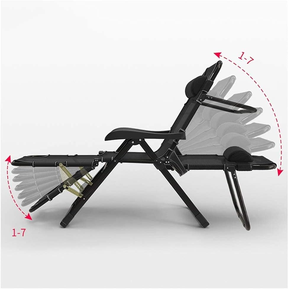 Deck Chair, Sun Lounger, Foldable Zero Gravity Chairs, Armchair, Garden Outdoor Patio Deck Chairs, Beach Chairs, Super Width 67cm (Color : 15) - QUORE
