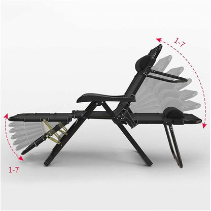 Deck Chair, Sun Lounger, Foldable Zero Gravity Chairs, Armchair, Garden Outdoor Patio Deck Chairs, Beach Chairs, Super Width 67cm (Color : 15) - QUORE