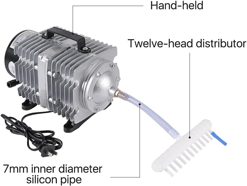 Cloudray 135W luchtcompressor elektrische magnetische luchtpomp voor CO2 lasergravure snijmachine