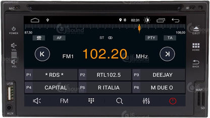 2 DIN Universele Autoradio – Inbouwradio – Multimedia Systeem – Navigatie Radio – Car Stereo – 6,2 Inch Touchscreen – Android 10 GPS Bluetooth WiFi DAB+