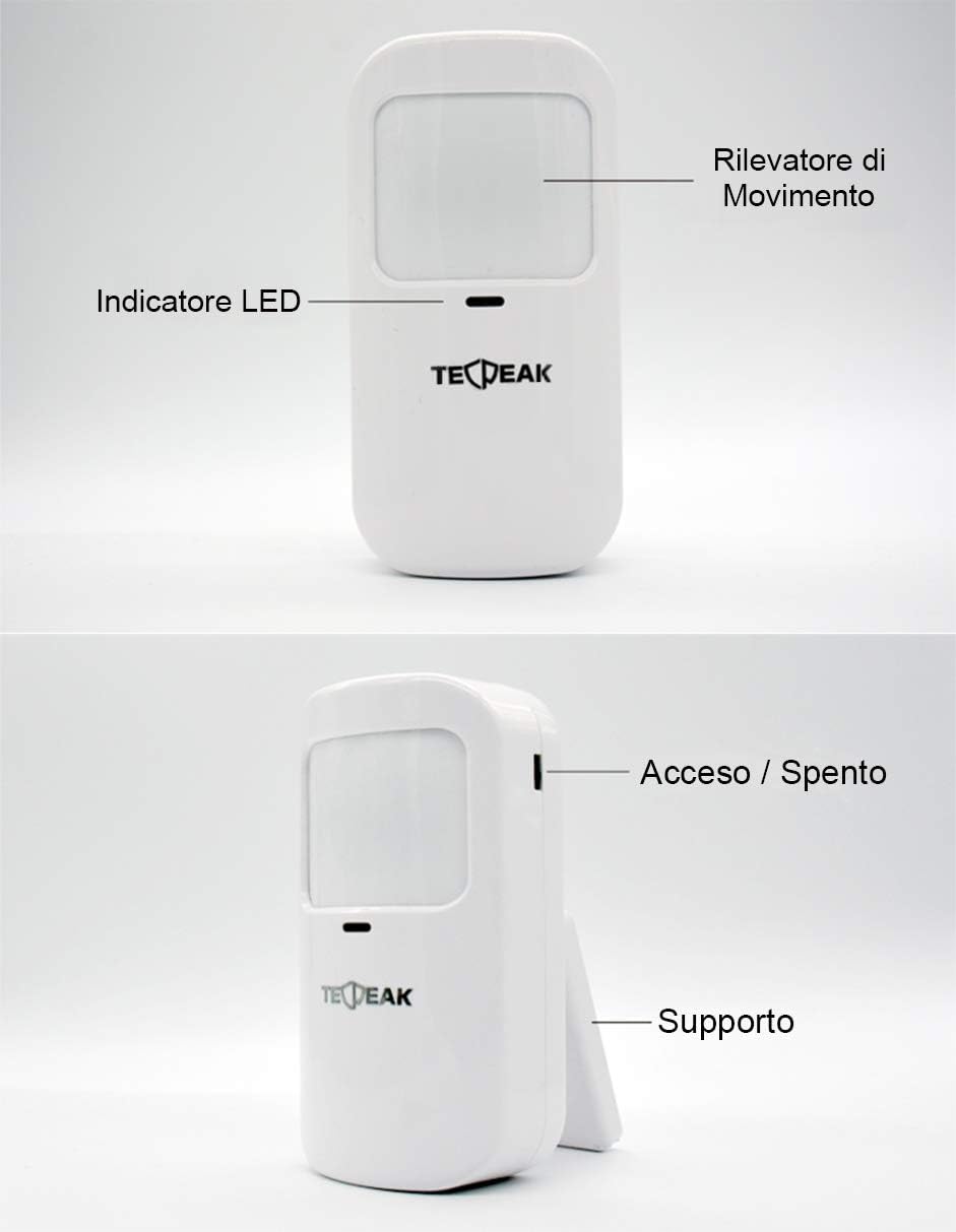 TECPEAK Draadloos alarmsysteem voor thuis, wifi/GSM-alarmset met sirenebeveiliging biedt een zeer effectieve manier om je huis en kantoor te beschermen (A1-N)