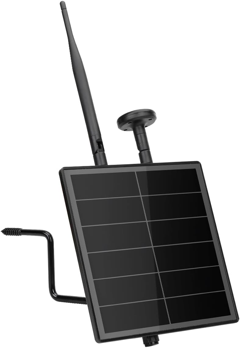 KEEPTEEN D5L Mesh Core Solar LoRa Kits, Mesh Tracker Node Repeater, 5 W zonnepaneel Bult in Heltec ESP32 V4 Lora Modules Board met Mushroom GPS/868MHz antenna WiFi Bluetooth 5200mAh batterij