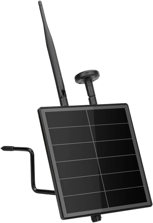 KEEPTEEN D5L Mesh Core Solar LoRa Kits, Mesh Tracker Node Repeater, 5 W zonnepaneel Bult in Heltec ESP32 V4 Lora Modules Board met Mushroom GPS/868MHz antenna WiFi Bluetooth 5200mAh batterij