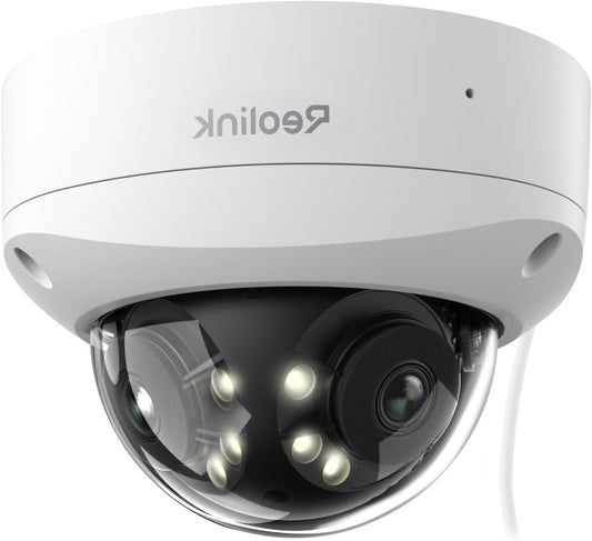 Reolink 4K 8MP PoE Dual Lens IP Camera, IK10 Vandal Resistant, Smart Detection, Color Night Vision, Two-Way Audio, IP67, No Pan&Tilt, Duo 2V PoE - QUORE